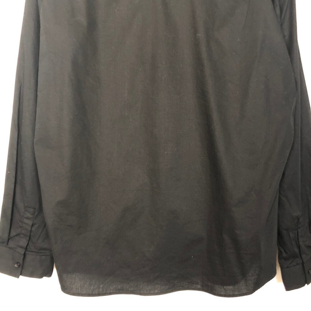 Women's Button Front Black Dress Shirt Size 18 Office Workwear Casual - Picture 8 of 10